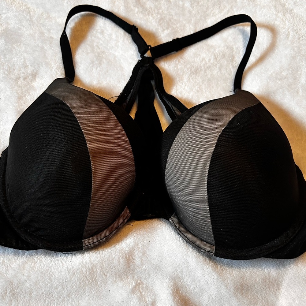 Victoria's Secret Black and Gray Bra
